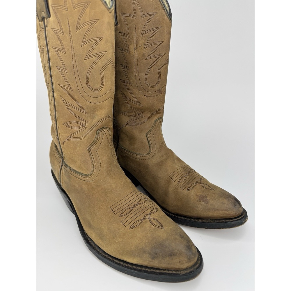 Durango Women's Western Brown Leather Cowboy Boots 7.5 Riding Ranch Rodeo - Picture 13 of 15